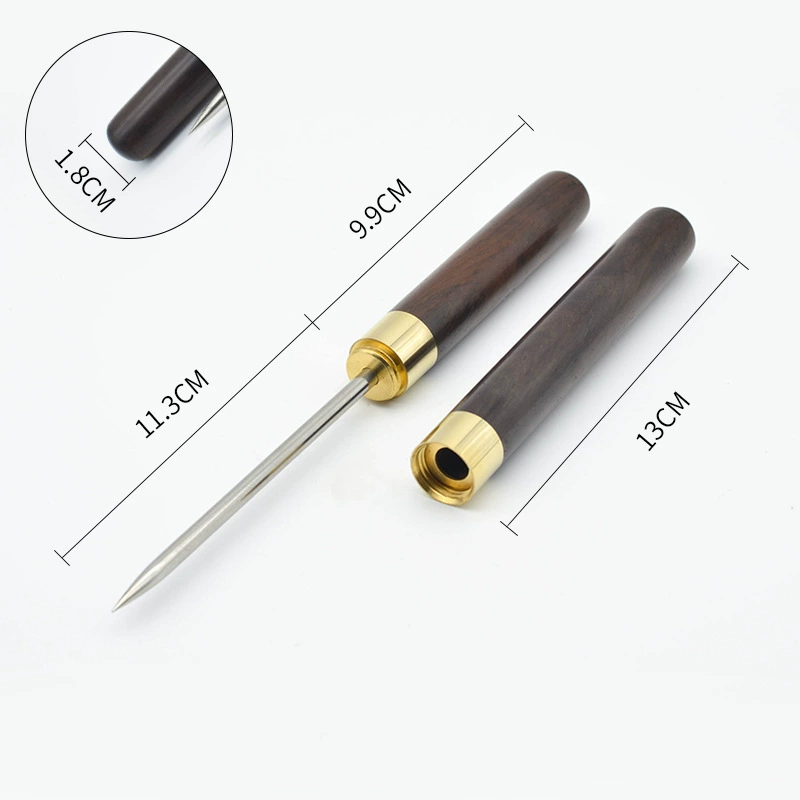 Ice sculpted Japanese-style three-headed ice knife bartender tool - trident ice device
