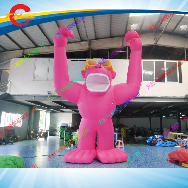 【充气大猩猩动物模型】卡通充气人物模型 仿真充气广告宣传模型