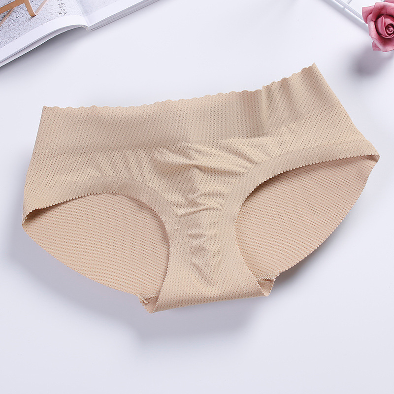 Fábrica de ropa interior de Trasero falso de mujer delgada Peach Hip sin costuras Levantamiento de cadera pantalones de levantamiento de cadera