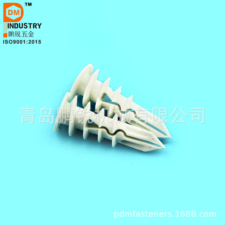 开槽式塑料膨胀管  尼龙膨胀管涨塞白色