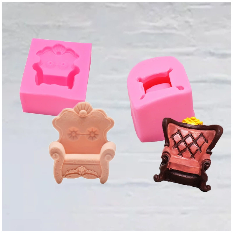 Three dimensional sofa for auto, aromatherapy, fondant, silicone mold, DIY, in 3d format