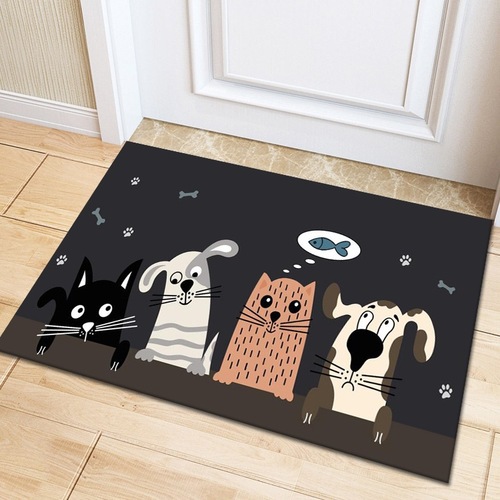 Cartoon door mats, entrance floor mats, home bedroom carpets, kitchen bathroom absorbent anti-slip mats, door bathroom mats