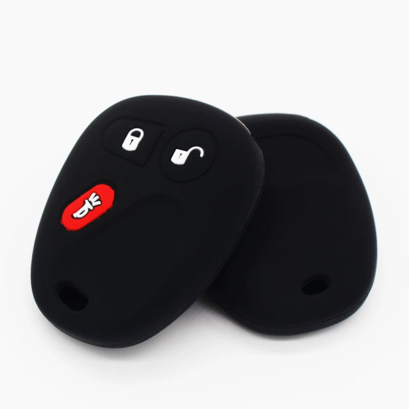 Подходит для Chevrolet Saboban SUBURBAN S10 3-ключевой экологически чистый силиконовый чехол для автомобильных ключей, защитный чехол