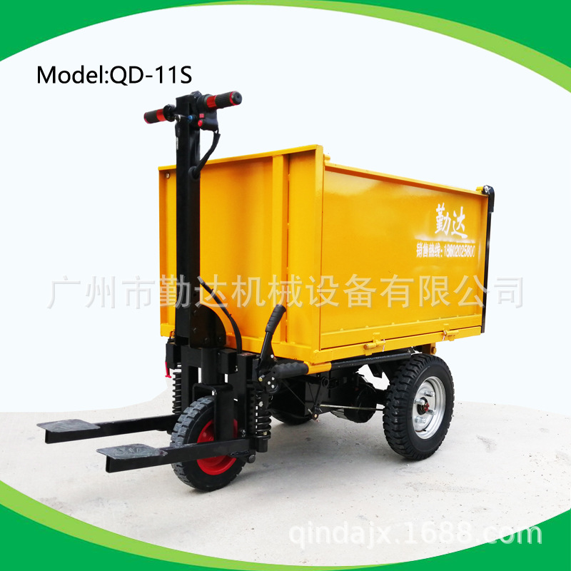 省内包邮现货供应远通牌小坦克手推电动三轮车，脚踏式斗翻斗车