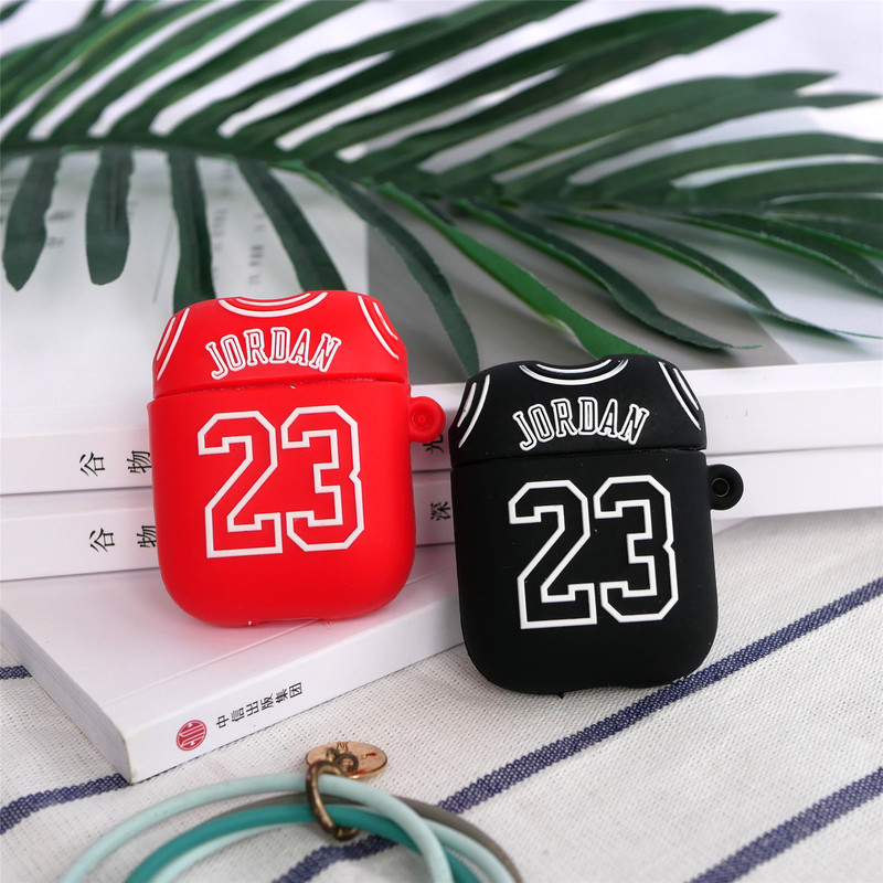 For airpods pro Protective Case Jordan 23 Apple Wireless Bluetooth Phone Case Tide 2 Generation 3 Generation Silicone