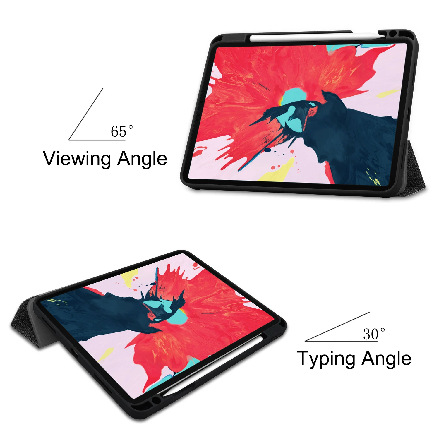 Подходящий защитный чехол для нового iPad Pro 11 2020 дюймов с местом для стилуса, TPU мягкая оболочка, защитная крышка