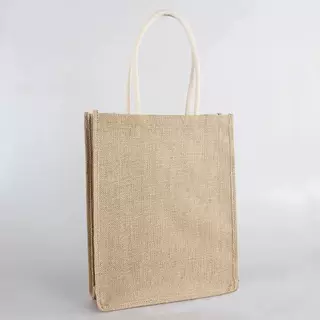 新款简约手提麻布袋广告服装购物袋麻布手提袋礼品包装可定
