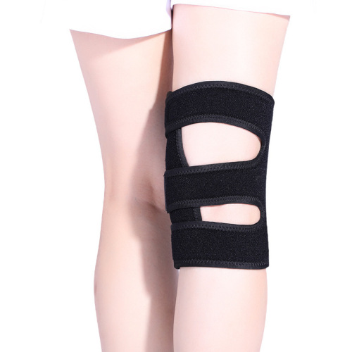 Four-spring outdoor mountaineering basketball cycling running fitness sports knee pads black breathable leggings sporting goods