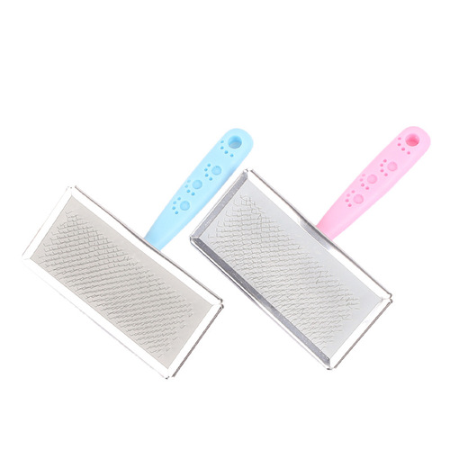 Wholesale pet brush, rake comb, grooming and cleaning, dog and cat brush, stainless steel hair removal needle comb, pet supplies