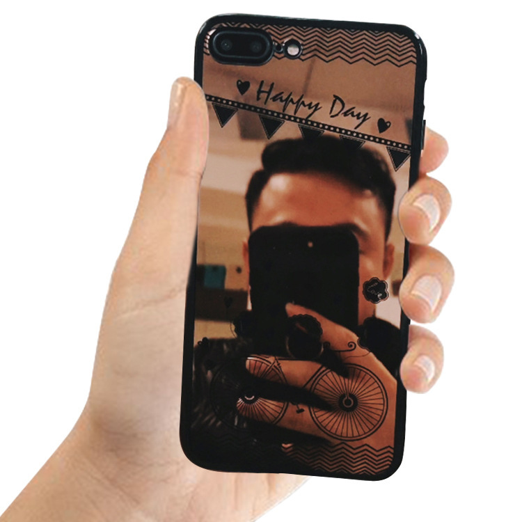 Applicable iphone7 mirror anti-scratch acrylic phone case Apple 6p dust plug electroplating protective cover