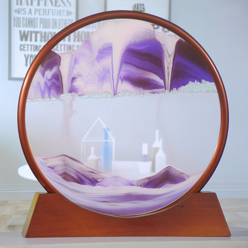 대형 마호가니 다크 브라운 화이트 퍼플