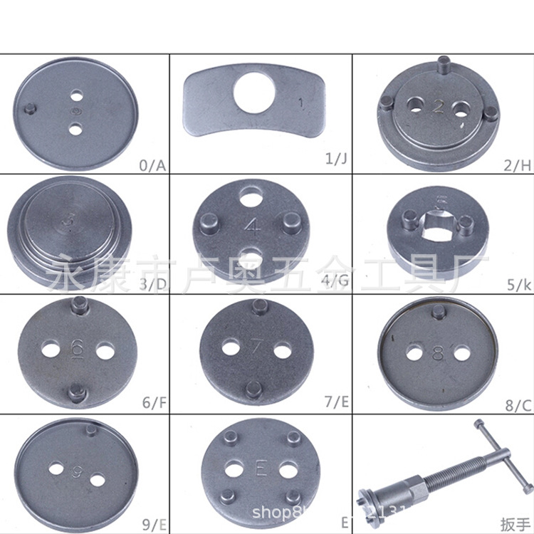 Juego de ajuste de cilindro de freno de mariposa de 12 piezas tipo de vehículo completo juego de ajuste de cilindro de freno serie removedor de freno