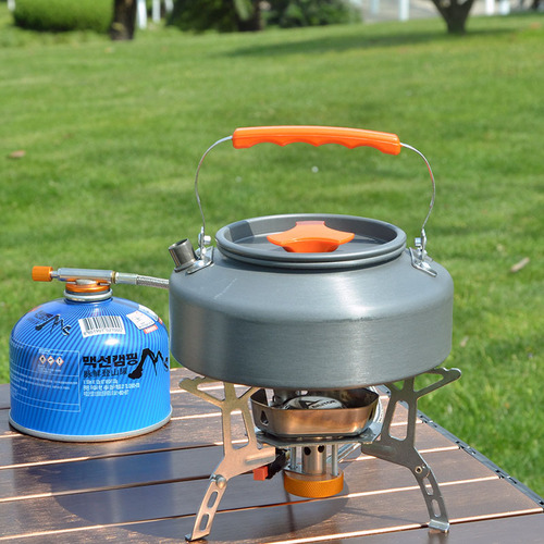 Outdoor portable aluminum alloy kettle camping fishing self-driving coffee pot mini teapot kettle 1.6L