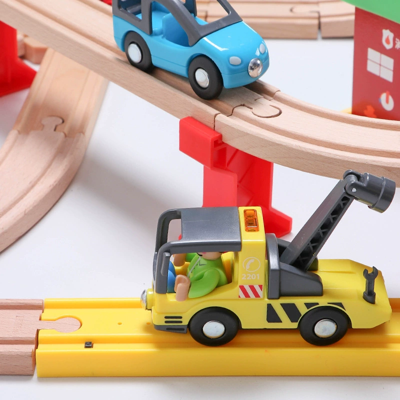 Yueqing Leku Toys Co., Ltd. iekool деревянный путь поезда совместим с игрушками Track Thomas