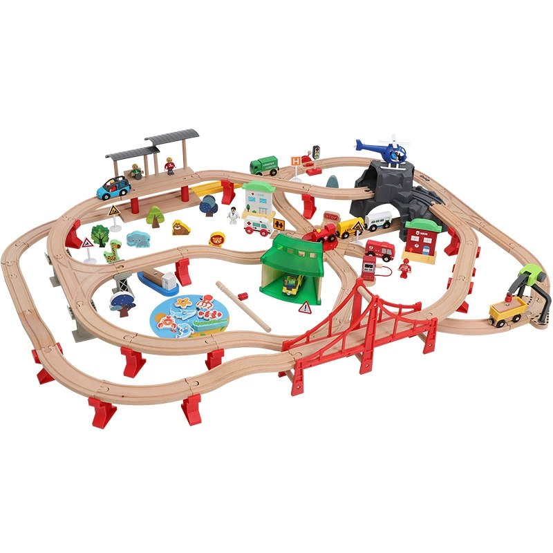 Yueqing Leku Toys Co., Ltd. iekool деревянный путь поезда совместим с игрушками Track Thomas
