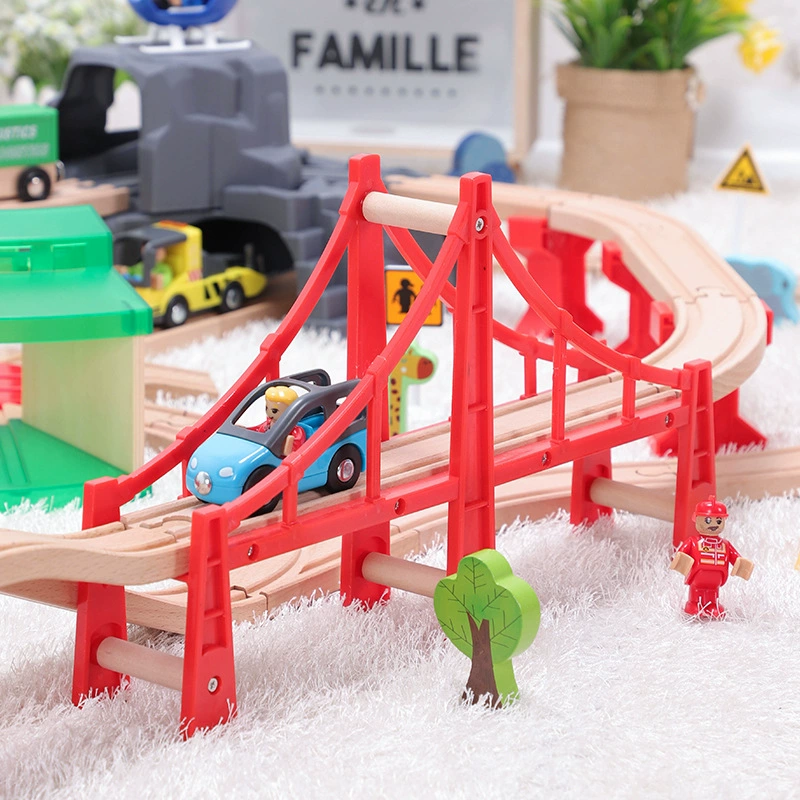 Yueqing Leku Toys Co., Ltd. iekool деревянный путь поезда совместим с игрушками Track Thomas