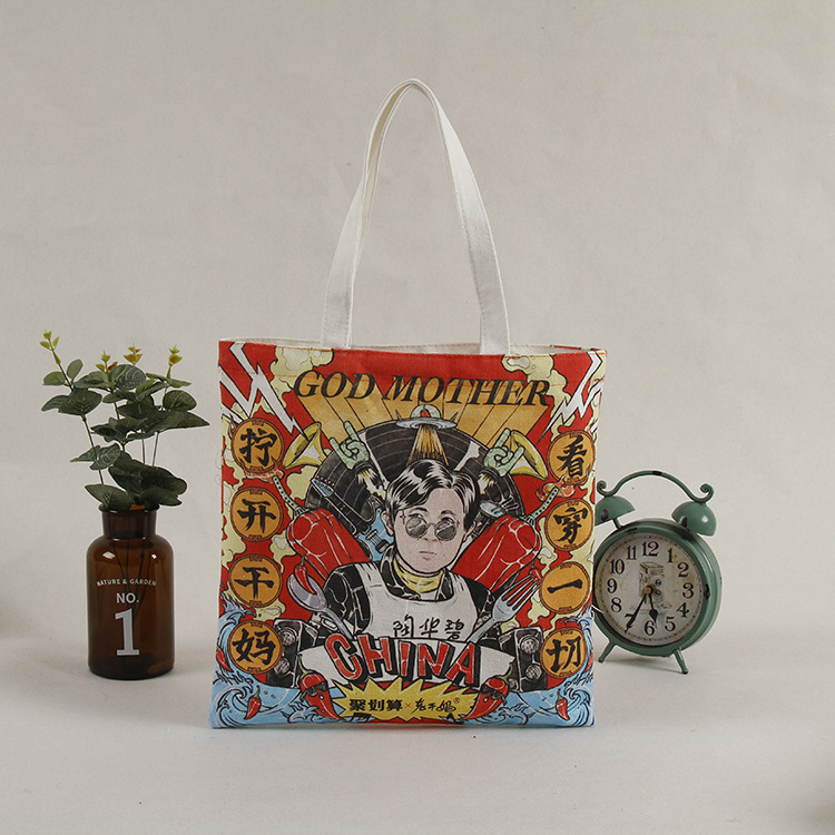 厂家定 做全棉 手提袋 广告棉布袋定 制丝印帆布购物袋加急印logo