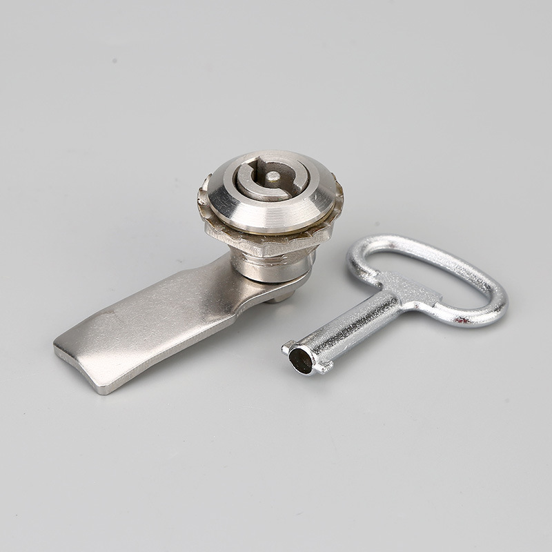 MS705 cerradura de acero inoxidable triángulo cerradura cilindro cubo de basura cerradura caja eléctrica cerradura de la puerta del gabinete cerradura de aleación de zinc cerradura cilíndrica cerradura de la lengua