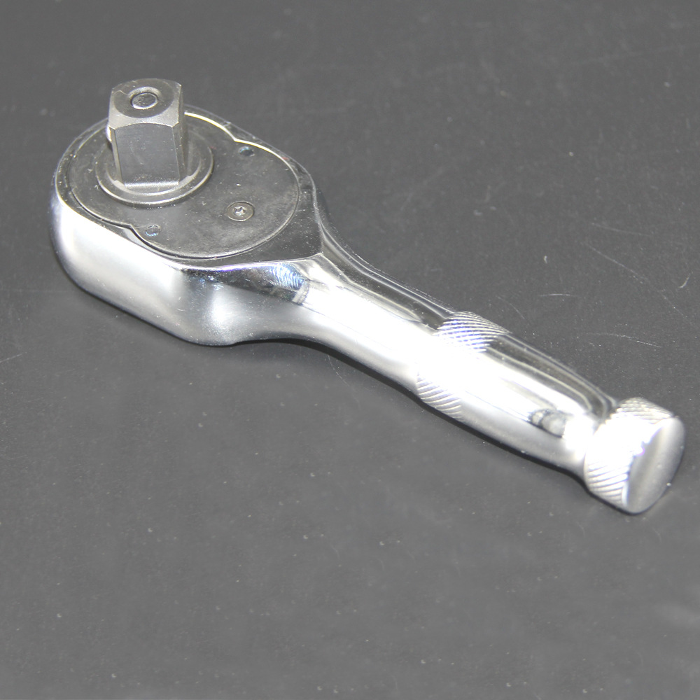 短柄 3/8寸光柄快脱棘轮扳手 棘轮柄 套筒扳手 H柄  中飞72齿