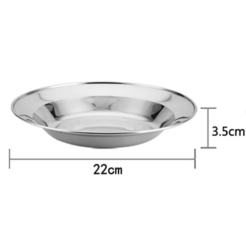 두꺼운 접시 접시 22cm 깊이 3.5cm