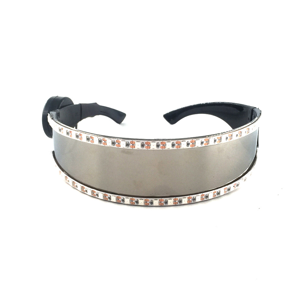 Gafas luminosas LED para Halloween, discoteca, actuación, accesorios luminosos, gafas luminosas intermitentes USB de colores para hombres y mujeres