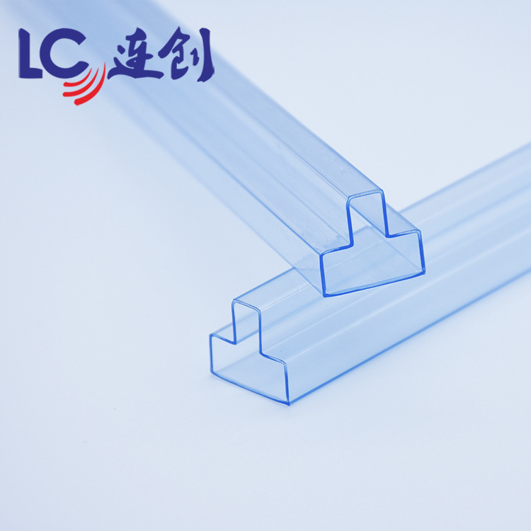 厂家批发环保透明防静电包装管 T形磁性包装管 五金塑料管包装
