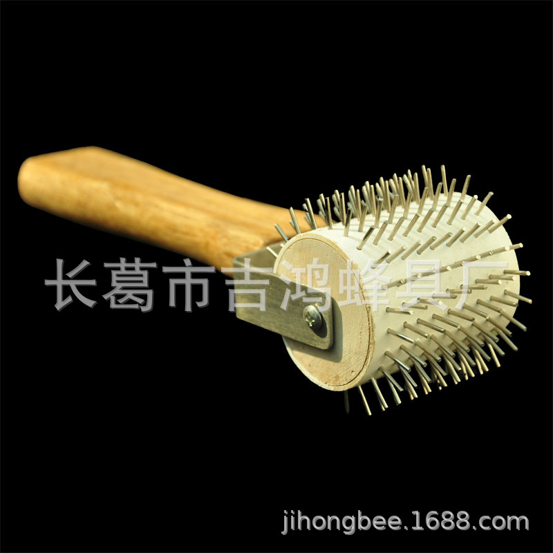 刮蜜叉 蜂胶滚轮钢针滚轮式蜂胶收集采集器刮轮滚轮割蜜刀