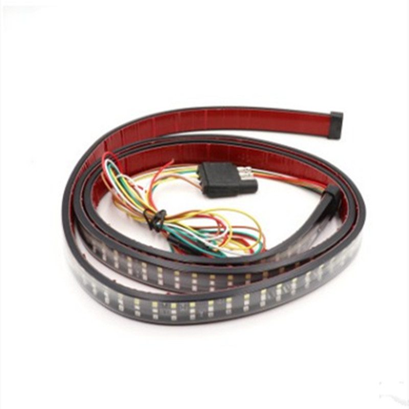 Camioneta LED tres filas de luces traseras de camioneta tricolor 60 pulgadas 150cm luz de camioneta de flujo de luz de advertencia de dirección