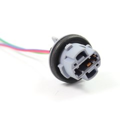 T20 Bulb Socket Positive and Negative Wires 7440 Single-Core Socket Copper Core Wire Car Bulb Connector [Option A]