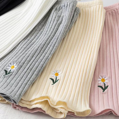 Yiwu Summer Women's JK Safety Pants Women's Modal Outerwear Cotton Anti-Slip Small Daisies Three-Quarter Leggings for Women