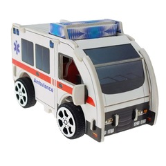 Children's DIY 3D Racer Car Puzzle Educational Toys Rescue Car Model