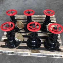 手动搪瓷放料阀 反应釜罐底阀上展下展放料阀阀芯 搪玻璃放料阀