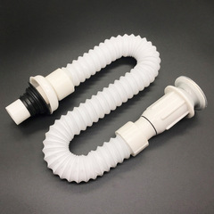 Washbasin stainless steel drain hose one-piece countertop basin flap drainage basin integrated drain white
