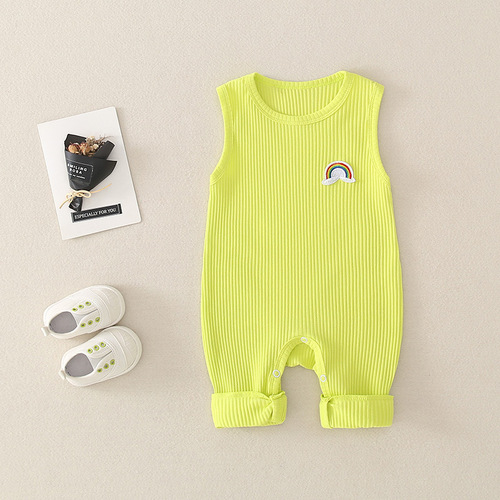 Strictly selected baby summer crawler suit, baby summer one-piece suit, pure cotton tunic top, outdoor clothes, one piece per order