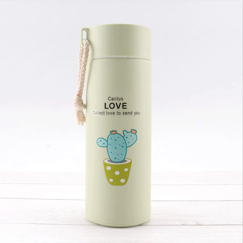 Taza de vidrio para negocios, diseño simple con mango de cuerda, antigua, regalo publicitario con logo.