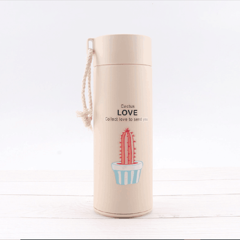 Taza de vidrio para negocios, diseño simple con mango de cuerda, antigua, regalo publicitario con logo.