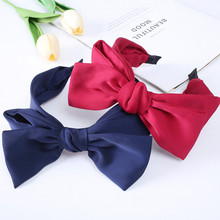 韩国东大门饰品缎带时尚大蝴蝶结洋气百搭发卡ins网红发箍发带女