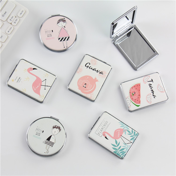 Cartoon round small handheld folding double-sided polyurethane…