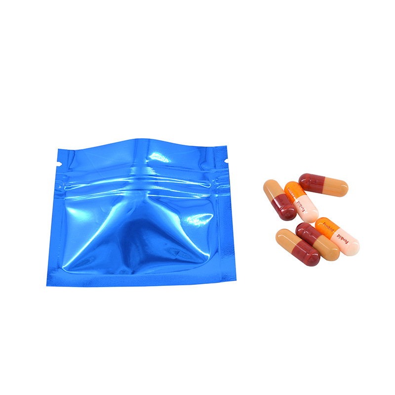 Tamaño pequeño colorido brillante bolsa de ziplock de aluminio bolsa de papel de aluminio decoración de prueba bolsa de hueso bolsa ciega 100 piezas Precio