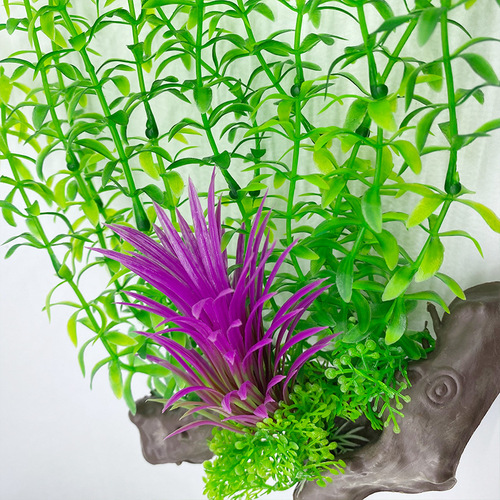 Aquarium Landscape Soft Simulation Seaweed Plastic Flexible Connector Grass Fish Tank Decoration Scene Seagrass Manufacturer Wholesale