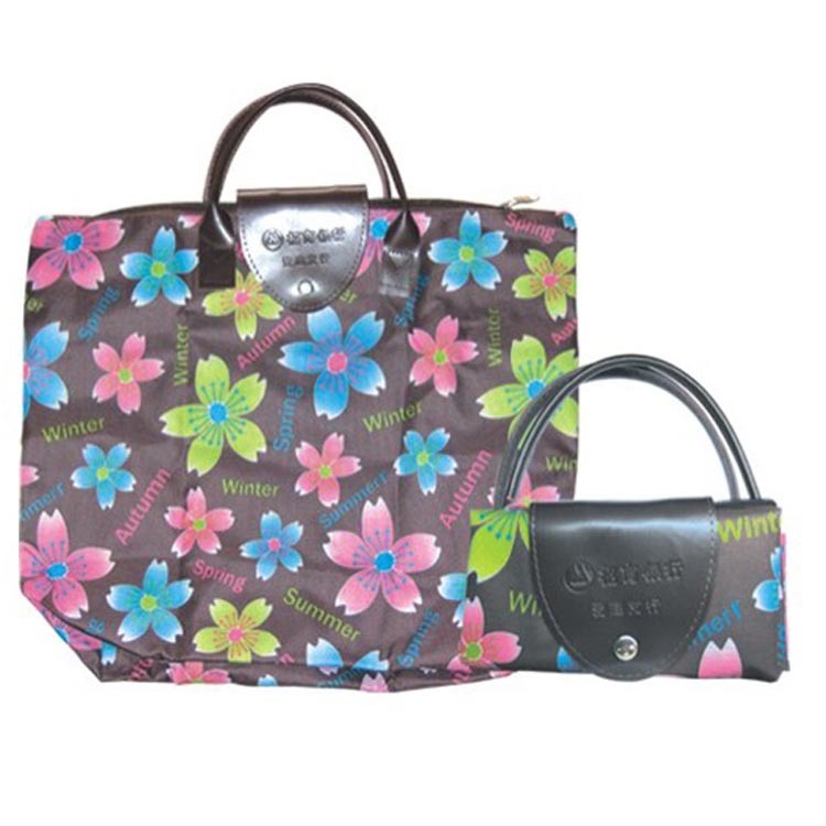 【厂家直销】供应600D牛津五分格防水折叠涤纶尼龙购物袋 花色多