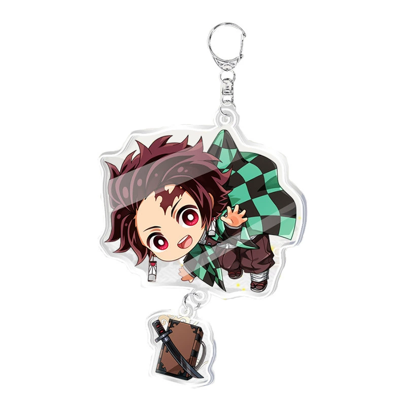 Acrylic double-sided keychain, transparent pendant