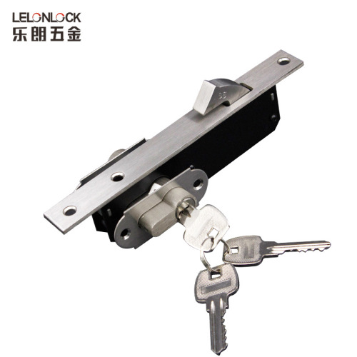 Manufacturer Direct Sales Stainless Steel Push-Pull Single Hook Sliding Door Lock, Simple Aluminum Alloy Frame Narrow Door Slider Lock Accessory