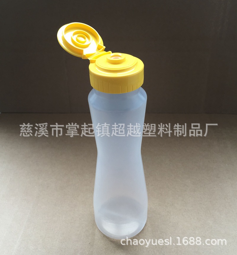 250ml果酱挤压瓶 PP耐高温塑料瓶 酱汁调味料汁瓶(GF072PP)