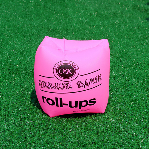 Wholesale adult inflatable round water sleeves thickened roller arm circle double air bag ok safe swimming arm circle water sleeve