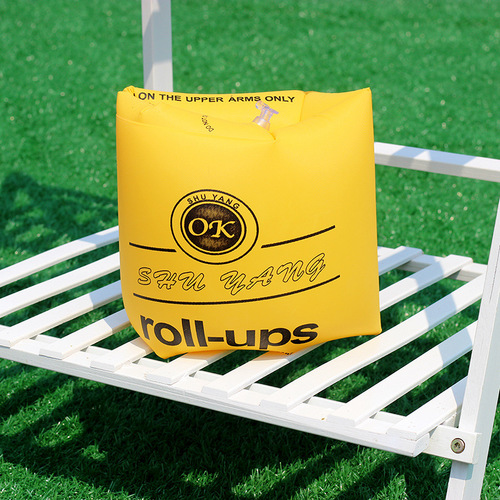 Wholesale adult inflatable round water sleeves thickened roller arm circle double air bag ok safe swimming arm circle water sleeve