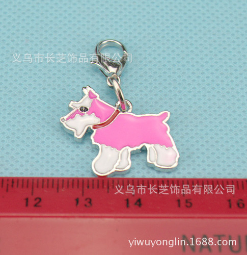Manufacturer Pet Dachshund Schnauzer Pet Teddy Collar Pendant Husky Pendant Keychain Pendant