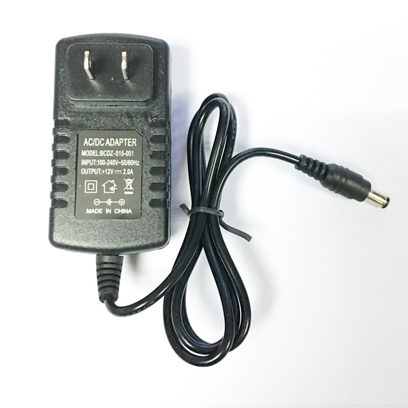 12V2A switch power adapter monitoring foot adapter LED light with camera power supply American standard European standard