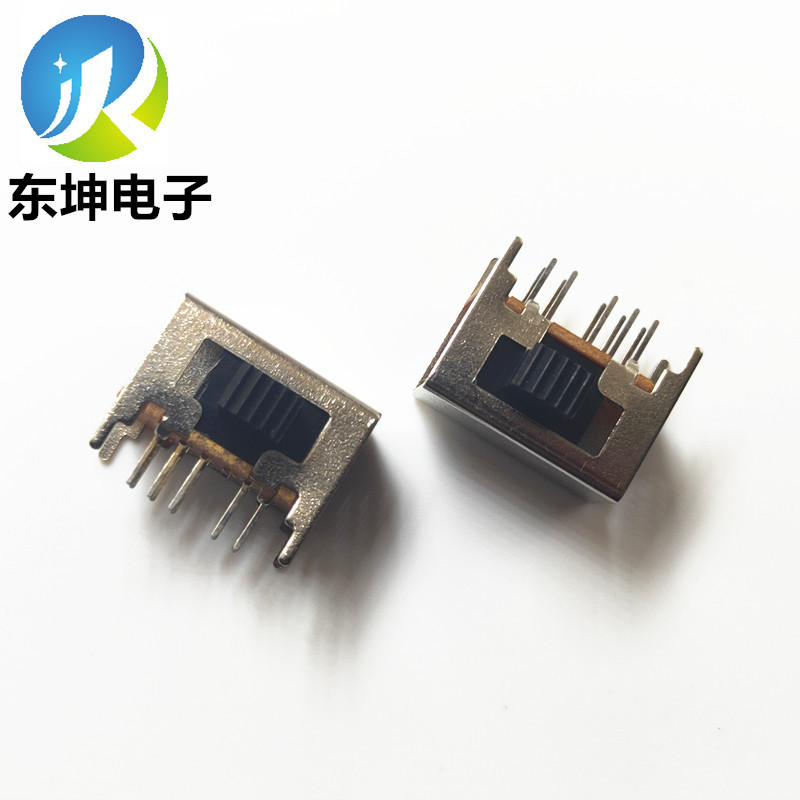 东坤开关拨动开关SK-24D01G6（2T4P）卧式双排10脚固定4脚开关