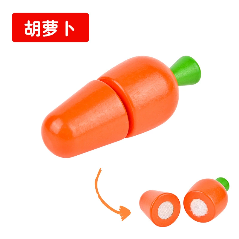 Wooden fruit realistic toy for cutting
